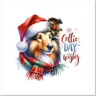 Collie Day Wishes Posters and Art